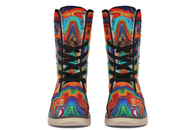 Swirling Vision Moon Boots