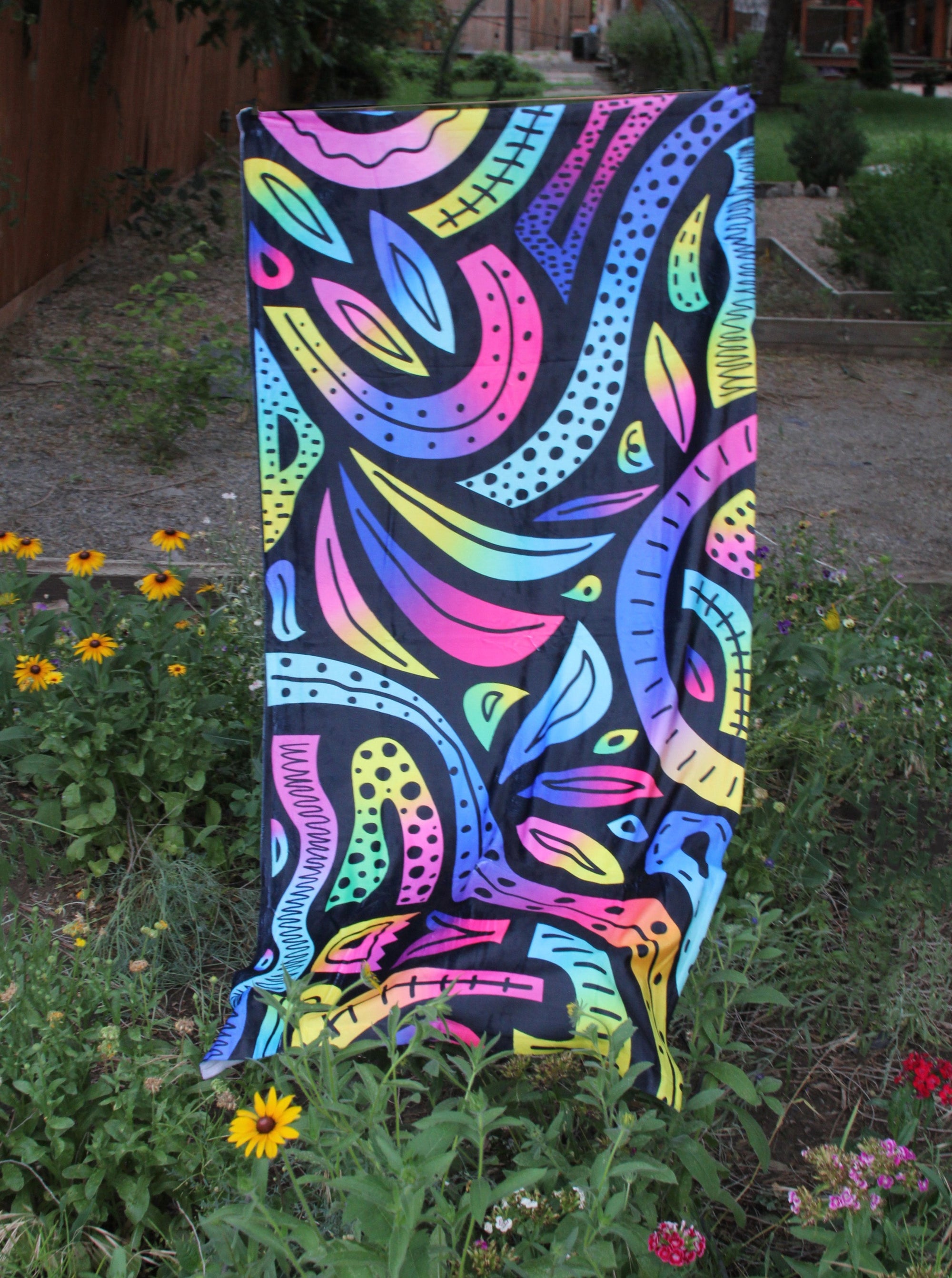 Abstraction Beach Throw