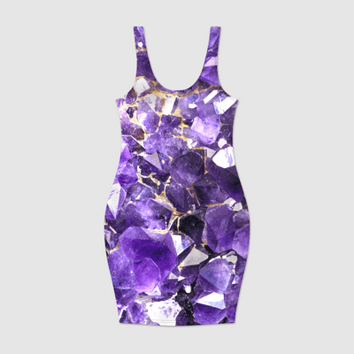 Amethyst Aura Bodycon Dress Electro Threads