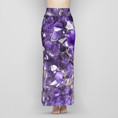 Amethyst Aura Maxi Skirt Electro Threads