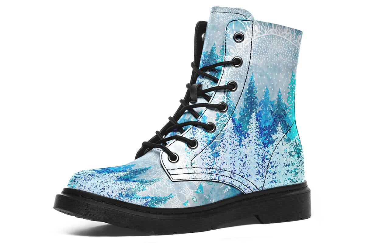 Among The Pines Mandala Combat Boots Boots YWF 