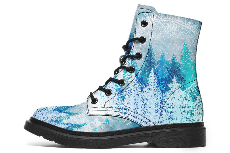 Among The Pines Mandala Combat Boots Boots YWF 