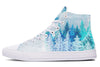 Among The Pines Mandala High Top Shoes Hightops YWF Women's Hightops White Sole US 5 / EU35.5