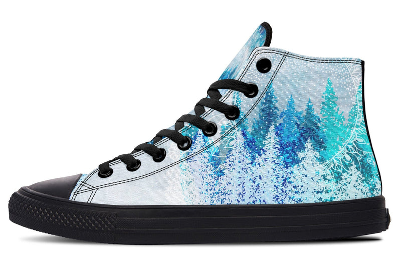 Among The Pines Mandala High Top Shoes Hightops YWF 