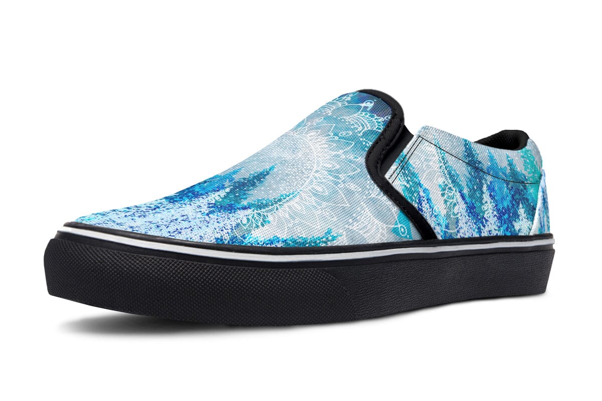 Among the Pines Mandala Slip on Shoes Slipons YWF 