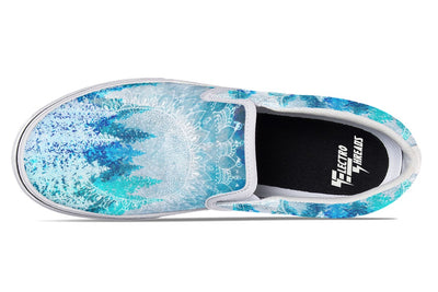 Among the Pines Mandala Slip on Shoes Slipons YWF