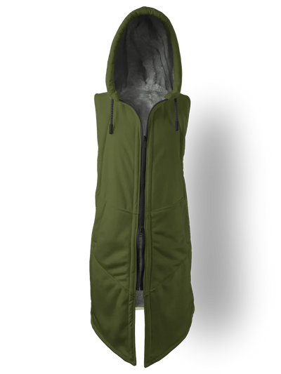 Army Green Cyber Cloak Hooded pullover Electro Threads