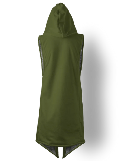 Army Green Cyber Cloak Hooded pullover Electro Threads