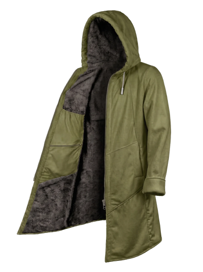 Army Green Cyber Cloak Hooded pullover Electro Threads