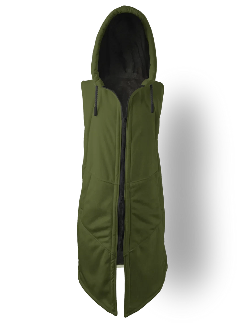 Army Green Cyber Cloak Hooded pullover Electro Threads 