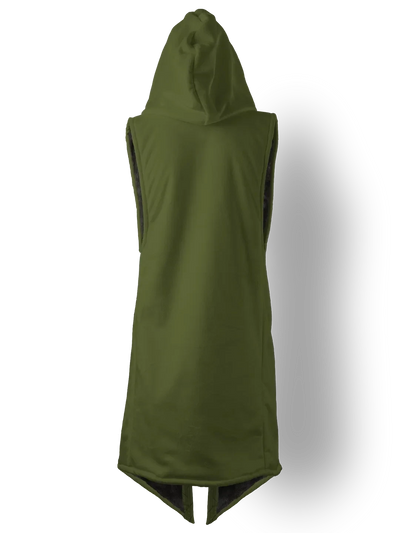 Army Green Cyber Cloak Hooded pullover Electro Threads
