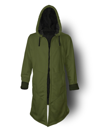 Army Green Cyber Cloak Hooded pullover Electro Threads