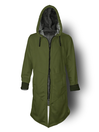 Army Green Cyber Cloak Hooded pullover Electro Threads