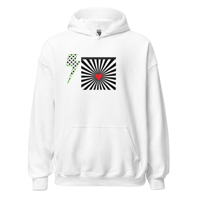 ⚡️ Between her thighs unisex hoodie ⚡️ Electro Threads White S