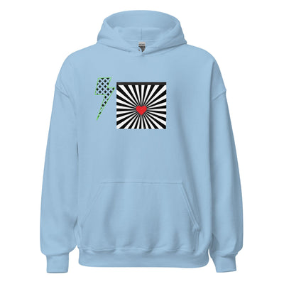 ⚡️ Between her thighs unisex hoodie ⚡️ Electro Threads Light Blue S