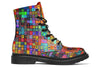 Blotter Fuzz Combat Boots Boots Electro Threads