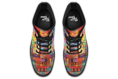 Blotter Fuzz Combat Boots Boots Electro Threads