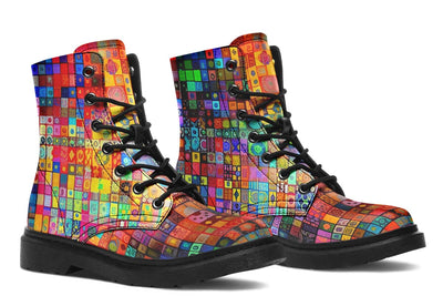 Blotter Fuzz Combat Boots Boots Electro Threads