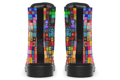 Blotter Fuzz Combat Boots Boots Electro Threads