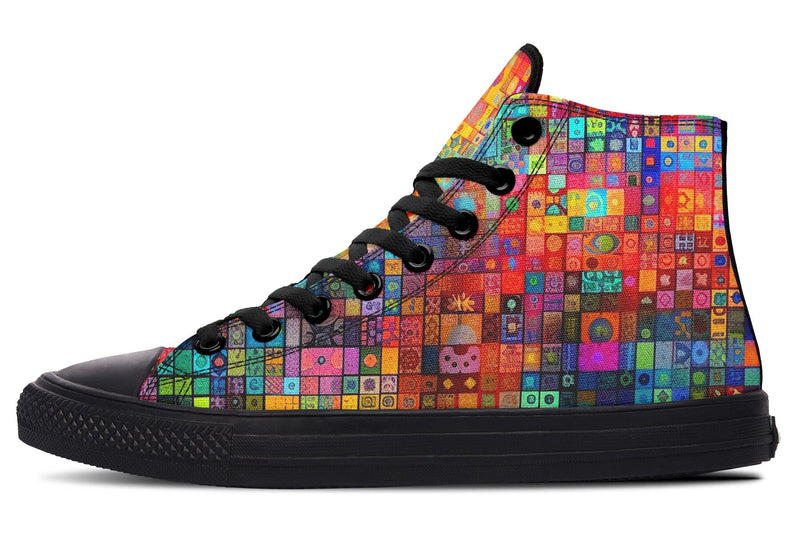 Blotter Fuzz High Top Shoes Hightops Electro Threads 