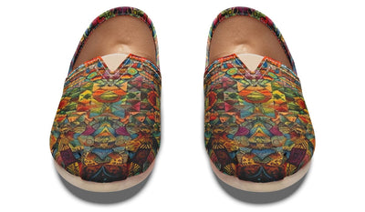 Blotter Patch Art Casual Slip on Shoes Casualshoes Electro Threads