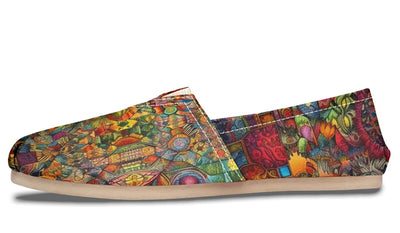 Blotter Patch Art Casual Slip on Shoes Casualshoes Electro Threads