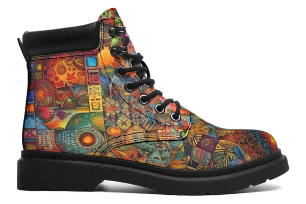 Blotter Patch Art Classic Vibe Boots - Electro Threads