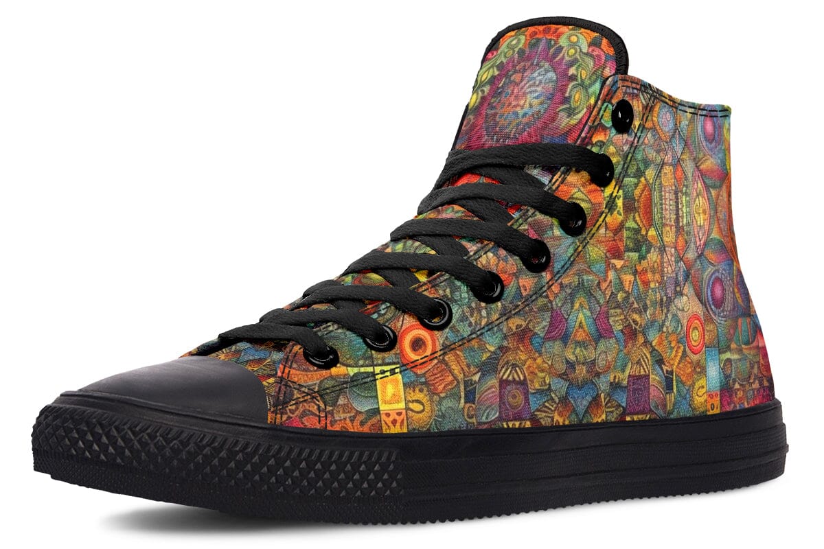 Blotter Patch Art High Top Shoes Hightops Electro Threads 