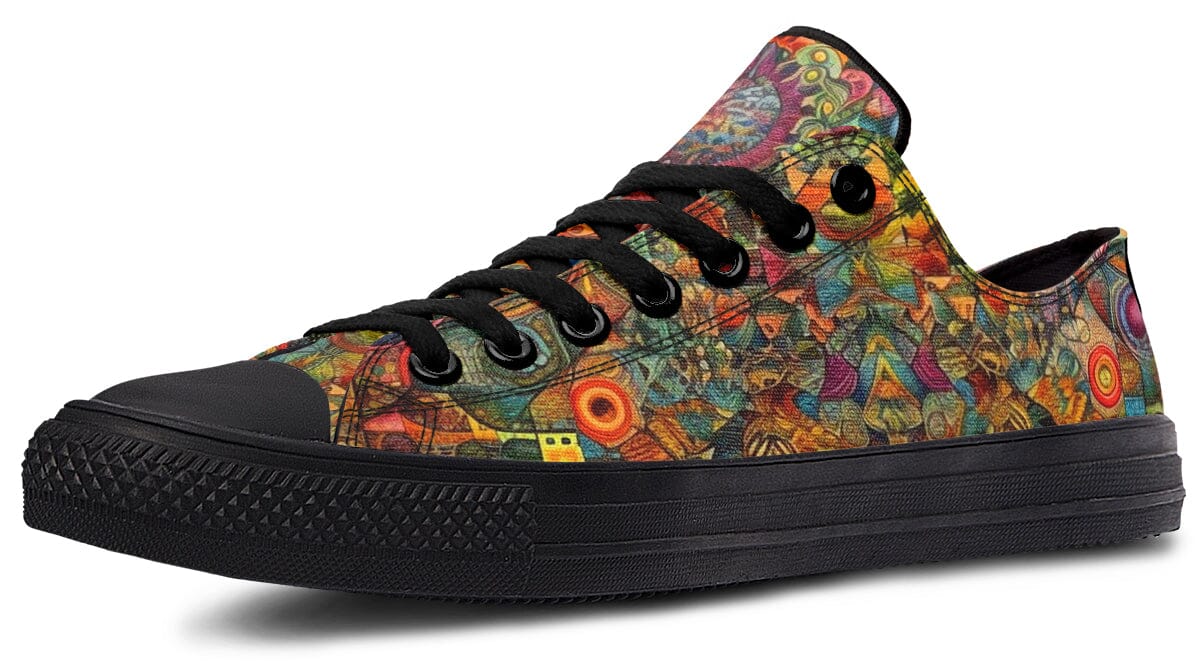 Blotter Patch Art Low Top Shoes Lowtops Electro Threads 