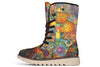 Blotter Patch Art Moon Boots Polarboots Electro Threads Women's Moon Boots Cream White Sole US 4.5 / EU35