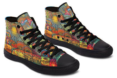 Blotter Patch Fuzz High Top Shoes Hightops Electro Threads