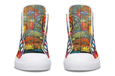 Blotter Patch Fuzz High Top Shoes Hightops Electro Threads