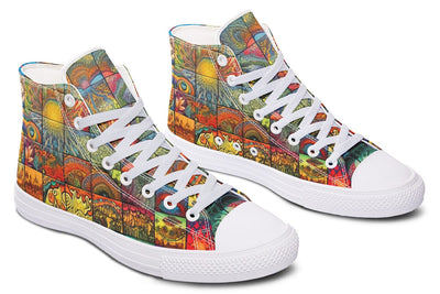 Blotter Patch Fuzz High Top Shoes Hightops Electro Threads