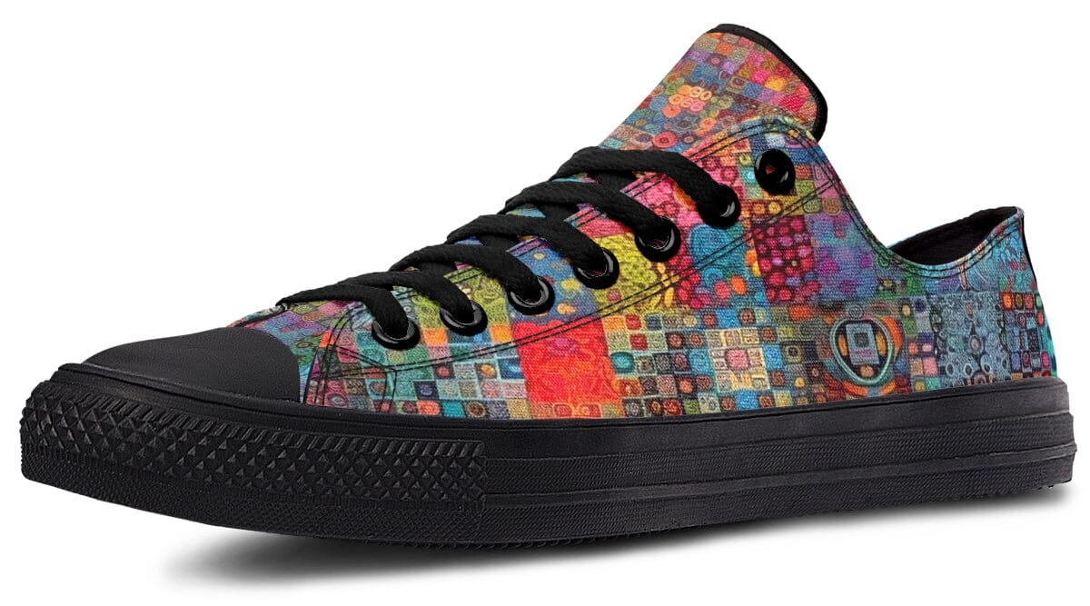 Blotter Patch Fuzz Low Top Shoes Lowtops Electro Threads 