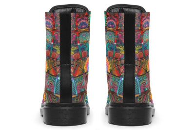 Blotter Quilt Combat Boots Boots Electro Threads