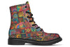 Blotter Quilt Combat Boots Boots Electro Threads