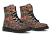 Blotter Quilt Combat Boots Boots Electro Threads