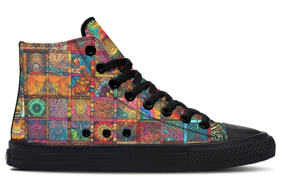 Blotter Quilt High Top Shoes Hightops Electro Threads