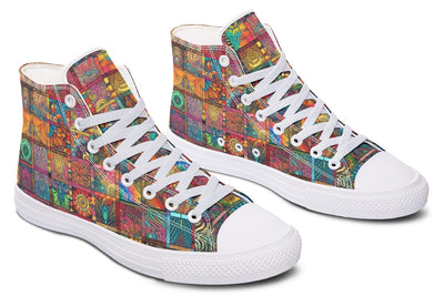 Blotter Quilt High Top Shoes Hightops Electro Threads