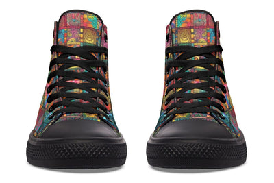 Blotter Quilt High Top Shoes Hightops Electro Threads