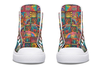 Blotter Quilt High Top Shoes Hightops Electro Threads