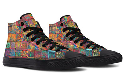 Blotter Quilt High Top Shoes Hightops Electro Threads