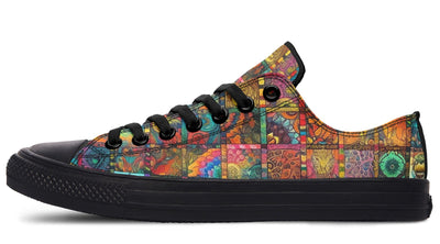 Blotter Quilt Low Top Shoes Lowtops Electro Threads Women's Lowtops Black Sole US 5 / EU35.5