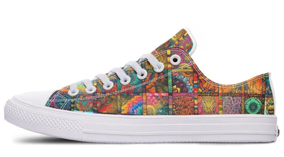 Blotter Quilt Low Top Shoes Lowtops Electro Threads Women's Lowtops White Sole US 5 / EU35.5