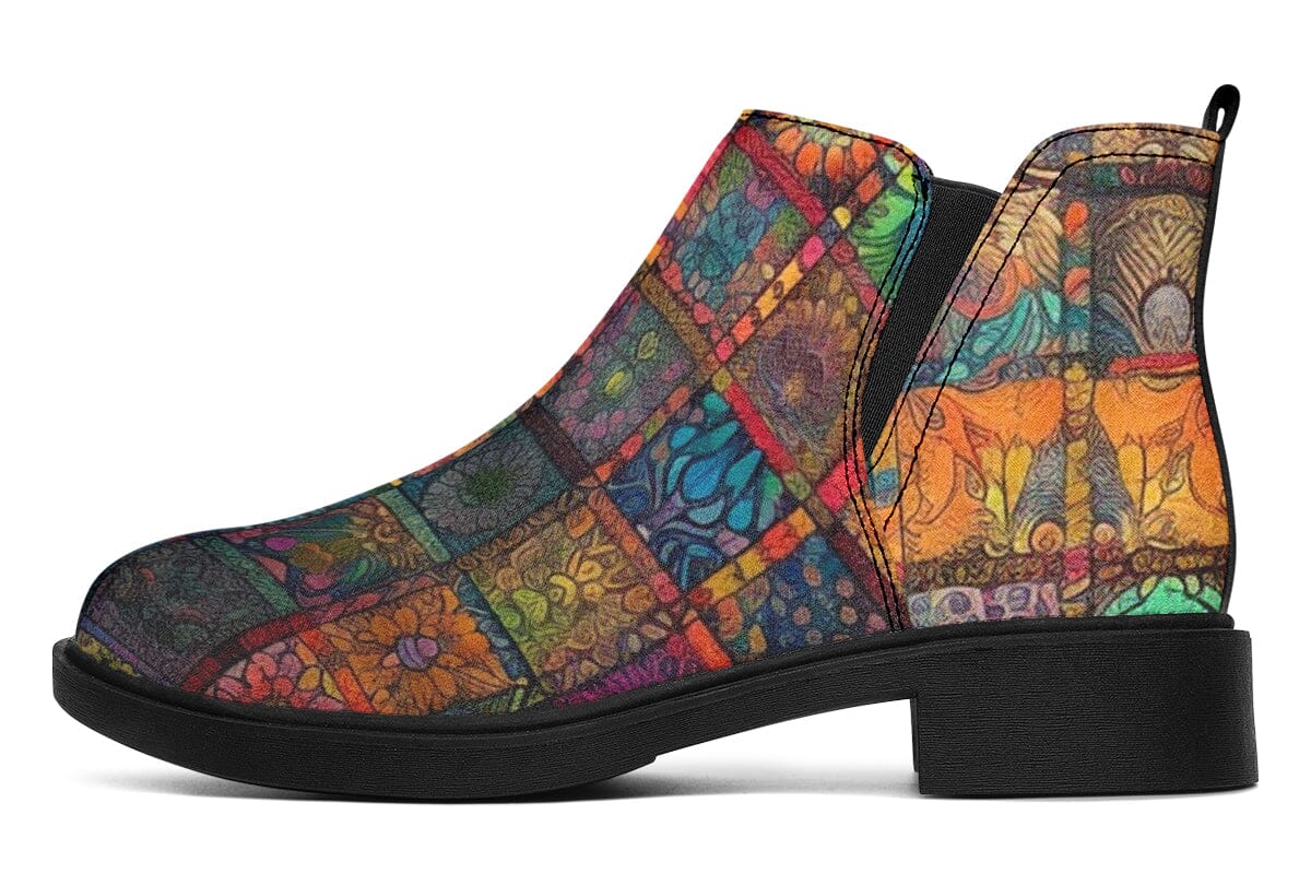 Blotter Quilt Neat Vibe Boots Neatboots Electro Threads Women's Neat Vibe Boots Black Sole US 4.5 / EU35