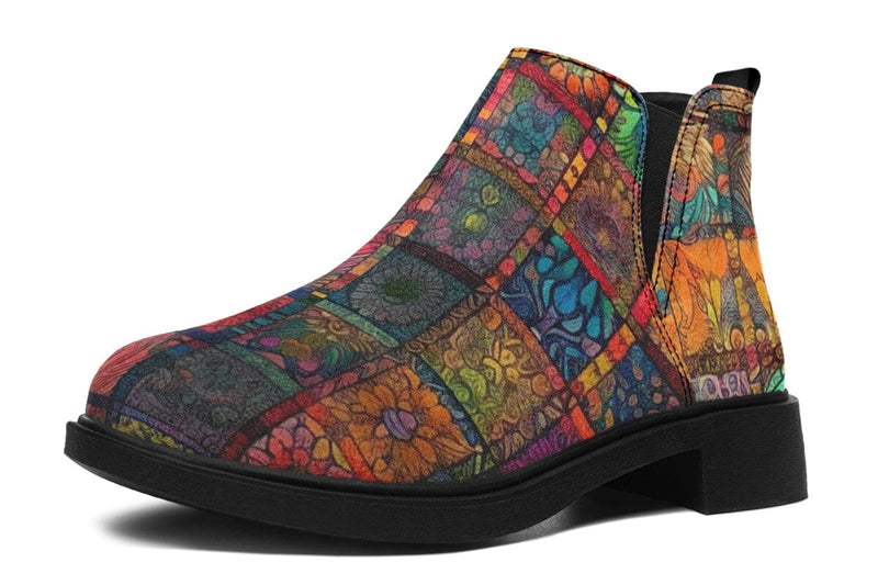 Blotter Quilt Neat Vibe Boots Neatboots Electro Threads Women's Neat Vibe Boots Black Sole US 4.5 / EU35