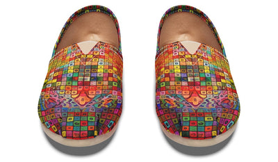 Blottered Grid Casual Slip on Shoes Casualshoes Electro Threads