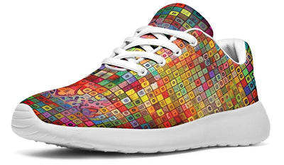 Blottered Grid Classic Sneakers Sneakers YWF