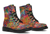 Blottered Grid Combat Boots Boots Electro Threads