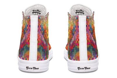 Blottered Grid High Top Shoes Hightops Electro Threads